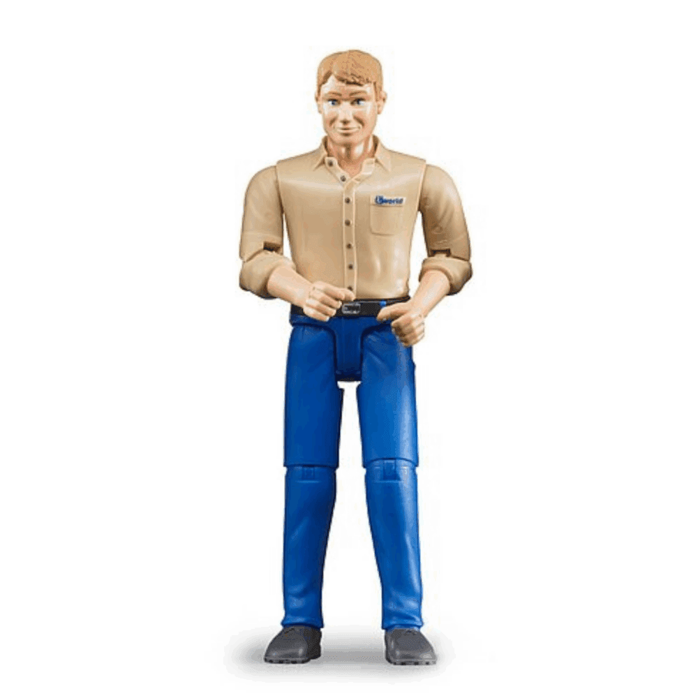 Hombre de Piel Clara C/Pantalon Azul