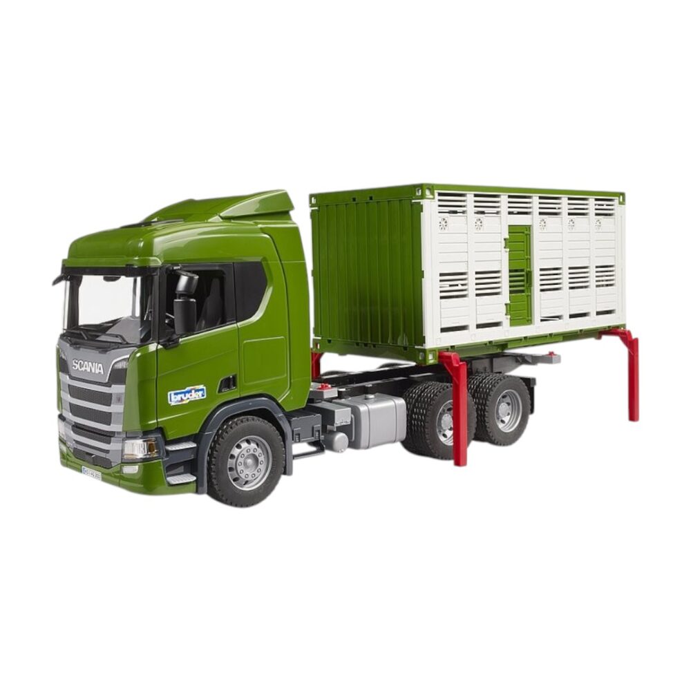 Camión de transporte de ganado Scania Super 560R con 1 cabeza de ganado - Imagen 2