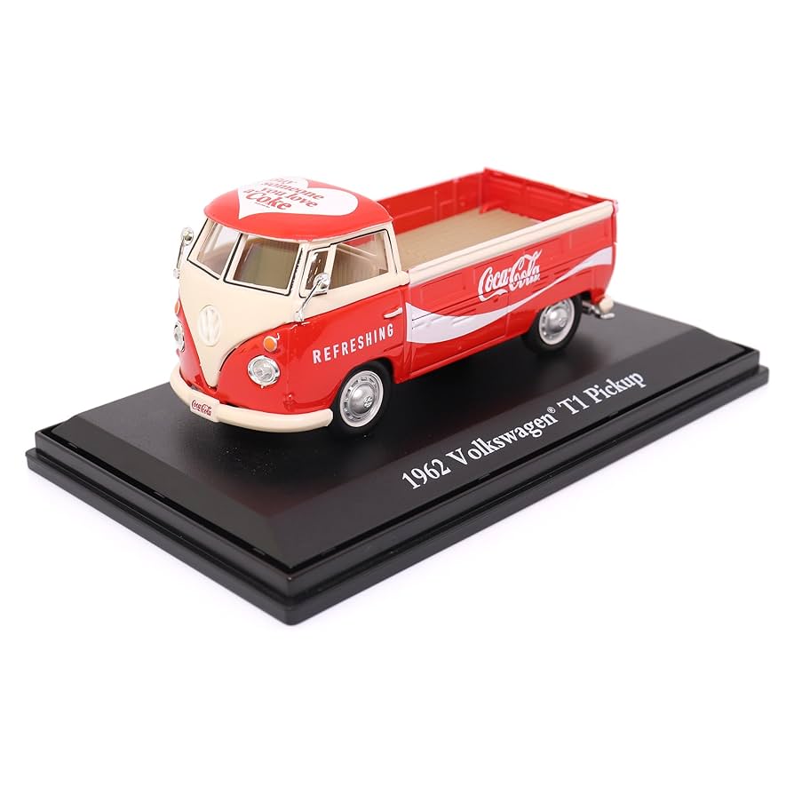 Camioneta Volkswagen T1 pickup Red/White "Coca-Cola" - Imagen 2